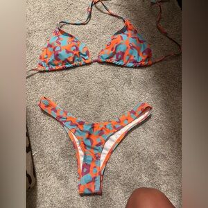 Very cute camo multi color bikini